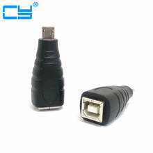 Mini-USB B Тип 5pin и Micro USB Тип 5pin мужчины к USB 2.0 B Тип женский принтер сканер адаптер черный 2024 - купить недорого