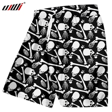 UJWI Street Clothing 3D Printed Man Skeleton And Skull Punk Rock Men's Spandex Beach Shorts Wholesale Big Size 6XL 2024 - buy cheap