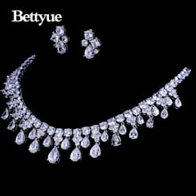 Bettyue Brand Fashion Luxury AAA Cubic Zircon White Gold Wholesale Jewelry Sets For Woman Europe And America Style Wedding Gifts 2024 - buy cheap