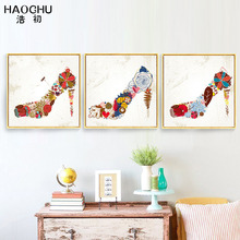 HAOCHU abstract high heeled shoes watercolor home decor for living room canvas art oil painting bedroom printing oil frameless 2024 - buy cheap