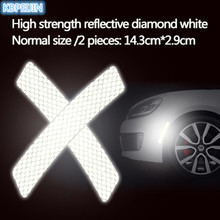 Pegatinas reflectantes para parachoques de coche, 2 piezas, para Renault clio, megane 2, 3, captur, logan, kadjar, laguna 2 2024 - compra barato
