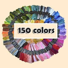Multi Color de algodón bordado hilo de Cruz puntada ovillos de costura de hilo de bordado Kit de seda DIY herramientas de costura 2024 - compra barato