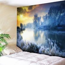 Frozen Forest Tapestry Hippie Wall Tapestries Large Wall Hanging Atr Decor Beach Throw Rug Blanket Camping Tent Travel Mattres 2024 - buy cheap