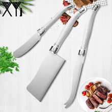 XYj 3Pcs Cheese Knife Set Kit Sandwich Spreader Butter Knife Set Stainless Steel ABS Handle Cheese Slicer Tools Available 2024 - buy cheap