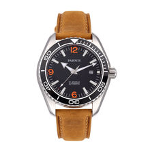 Parnis Racing Seriers Luminous Mens Leather Watchband  Fashion Automatic Mechanical Watch Wristwatch 2024 - buy cheap