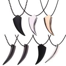 Fashion Brave Men's Necklace Stainless Steel Wolf Tooth Necklace Animal Pendant Necklaces Jewelry Gift Wholesale 2024 - buy cheap