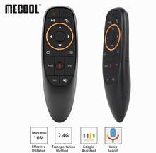 MECOOL G10 Air mouse 2,4G беспроводной голосовой пульт дистанционного управления микрофон гироскоп для Android tv box T9 H96 Max X96 мини-проектор 2024 - купить недорого