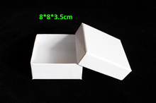 20pcs/lot-8*8*3.5cm  Kraft paper boxes Earrings rings necklace Jewelry storage box DIY handmade jewelry box Gift packaging boxes 2024 - buy cheap