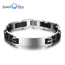 Jewelora 220mm cruz surround aço inoxidável masculino pulseira moda jóias clássico pulseiras & bangles 2024 - compre barato