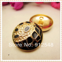10pcs,25mm Gold&Black Color metal buttons, brand buttons, garment accessories DIY materials,DEL16 2024 - buy cheap