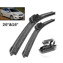 Erick's Wiper Front Wiper Blades For Hyundai Accent RB 2012 - 2016 2017 Windshield Windscreen Front Window 26"+16" 2024 - buy cheap