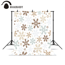 Allenjoy backdrop New year snowflake baby winter Backdrop photography white background for photos background vinyl cloth 2024 - buy cheap