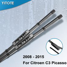 YITOTE Wiper Blades for Citroen C3 Picasso 24"&16" Fit Push Button / Bayonet Arms 2008 2009 2010 2011 2012 2013 2014 2015 2024 - buy cheap
