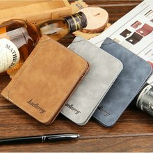 Baellerry Vintage Leather Wallet Men Casual Purse Brand Solid Matte Men Wallets Multi-function Small Wallet For Men Card Holder 2024 - buy cheap