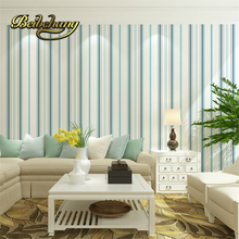 beibehang papel de parede The Mediterranean-style backdrop blue vertical striped backdrop living room children's room wallpaper 2024 - buy cheap