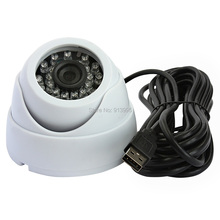 1.0megapixel 720p White color  hd USB2.0  webcam mini dome infrared usb camera  for home security ELP-USB100W05MT-ML60 2024 - buy cheap