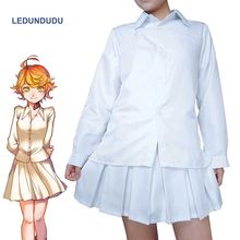 Hot Anime The Promised Neverland Cosplay Costumes Women Emma Party Fancy Uniform set Tops + Skirts For Halloween Clothes 2024 - buy cheap