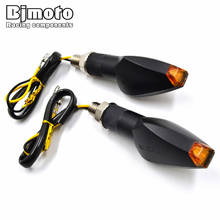 BJMOTO Pair Universal Motorcycle Super Bright 14 LED Turn Signal Lights Indicator Amber Blinker Lamp Easy to Install SL-069S 2024 - buy cheap