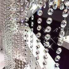 10pcs 14mm Crystal Clear Acrylic Bead Garland Strand Chain Hanging Diamond Bead Wedding Decor 2024 - buy cheap