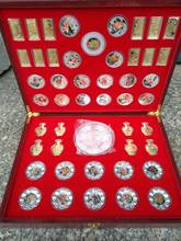 Коллекция китайского правительства-выпущенная в год Обезьяны (2016) многоцветная монета, обезьяна, набор, бесплатная доставка 2024 - купить недорого