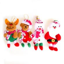 4 Uds Santa Claus muñeco de nieve ciervo alce oso colgante regalo decoraciones para árboles de Navidad suministros Navidad Natal colgantes Decoración 2024 - compra barato