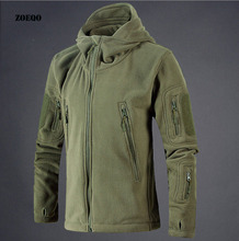 Zoeqo jaqueta masculina militar de lã, casaco tático respirável com capuz, roupa casual 2024 - compre barato