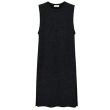 Black Knitted Dresses For Women 2022 Vestido Midi Bodycon Dress Knitwear Sweater Vest Pullover Tank Dress 2024 - buy cheap