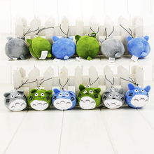 Mini brinquedo de pelúcia do gato totoro 3 cores, boneco de pelúcia macia, pingente de 3cm 2024 - compre barato