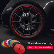 8 Meter Roll Car Styling Moulding Tire Sticker IPA Rim blades Decor Styling Strip Wheel Rim Tire Protector Guard Auto Covers 2024 - buy cheap