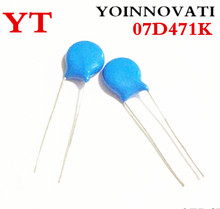  200pcs/lot Voltage Dependent Resistor VDR 07D471K 07D-471K Varistor Resistor 7D471K Best quality 2024 - buy cheap