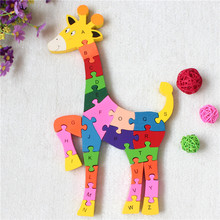 New Educational Toys Kids Giraffe Wooden Toys Wood Kids 3d Puzzle Kids Jigsaw Puzzles Brinquedo 2024 - buy cheap