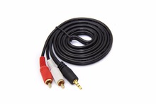 3.5mm AUX Jack To 2 RCA Audio Stereo Cable Adapter Splitter Lead For MP3 HDTV PC 2024 - buy cheap