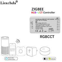 GLEDOPTO DC12-24V RGB + AAC Zigbee Smart controlador de tira LED de Control de voz trabajar con Eco Plus SmartThings ZIGBEE 3,0 HUB 2024 - compra barato