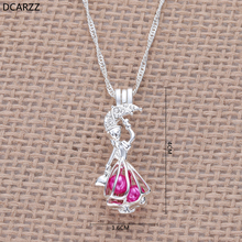 2019 Mary Poppins Pearl Cage Pendant Pearls Locket Chain Necklace Crystals Umbrella Charm New Broadway Musical Jewelry Wholesale 2024 - buy cheap