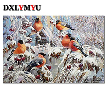 New needlework birds picture 3d diy diamond painting cross stitch full diamond embroidery mosaic square drill painting 2024 - buy cheap