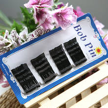 Women Fashion Hair Accessory Flat Top Bobby Pins Grips Salon 60Pcs/lot Invisible Hair Clips Black Barrette 2024 - buy cheap