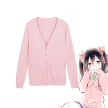 Coshome Love Live LoveLive Cosplay Costumes Nico Yazawa Sweater Knitting School Girls Uniforms Colorful Long Sleeves Spring Tops 2024 - buy cheap