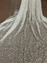 hot selling small beaded Nigerian Fabrics High Quality Tulle African Laces Fabric David-81133 Embroidered tulle fabric 2024 - buy cheap