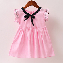 Infant Clothing Summer Dress Baby Dresses Flower Print Ruffle Birthday linen Cotton Dress Female Baby Clothes Kids Girl Clothes 2024 - buy cheap