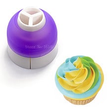 Bicos de confeiteiro decorativos, conversor de 3 furos, três cores, bolo, cupcake, decoração, ferramentas, decorador de sobremesa, venda imperdível 2024 - compre barato