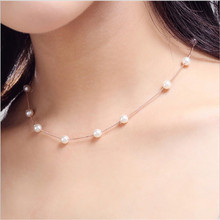LUKENI Classic Women Pearl Pendants Necklace For Girl Party Accessories Fashion 925 Sterling Silver Necklace For Lady Jewelry 2024 - buy cheap