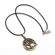 10pcs/lot Fullmetal Alchemist Choker Necklace Magic Circle Pendant Men Women Gift Anime Jewelry Accessories 2024 - buy cheap