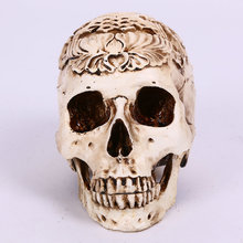 Skull Decor Mongolian Head Replica Model Realistic Lifesize 1:1 Resin Human Skull Home Decoration Arts & Crafts Supplies 2024 - buy cheap