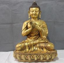 Estátua de buda shakyamuni mahavairocana tathagata sakyamuni de bronze tibetano, 24 polegadas 2024 - compre barato