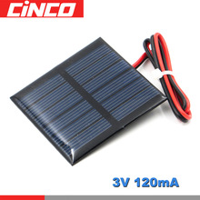 Poly Panel Solar monocrystalline Silicon 3V 120mA with 30cm extend cable DIY Battery Charger Module Mini Solar Cell wire toy 2024 - buy cheap