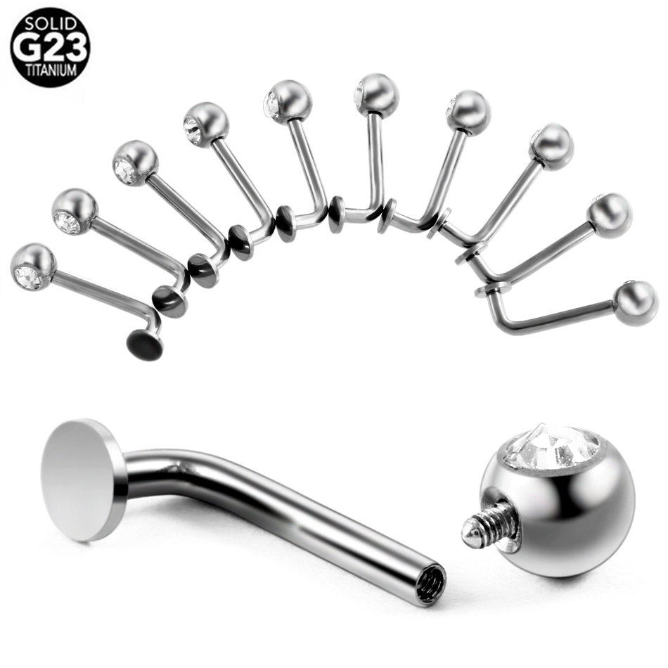 Compra online de Com adesivo sem piercing masculino sobrancelha conjunto  sem piercing jóias falso lábio parafuso prisioneiro bola nariz anel