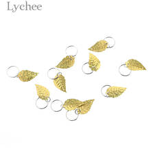 Lychee 10pcs Resin Plastic Drop Pendant Leaf Dreadlock Beads Hair Braid Circle Hair Braid Cuff Clip Headwear Accessories Random 2024 - buy cheap