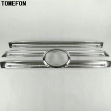 For Toyota Land Cruiser LC200 2016 ABS Chrome Car Front Center Grille Grill Decorative Trim 2pcs 2024 - buy cheap