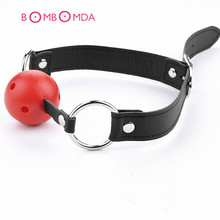 PU Leather Band Ball Mouth Gag Oral Fixation mouth stuffed Adult Games For Couples Flirting Sex Products Toys 2024 - buy cheap