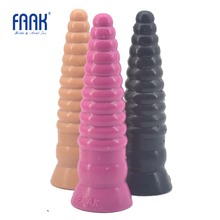 Faak plugue anal grande de silicone, brinquedos sexuais para mulheres homens massagem anal estimulador de vagina clitóris dildo anal sugador produtos sexuais 2024 - compre barato